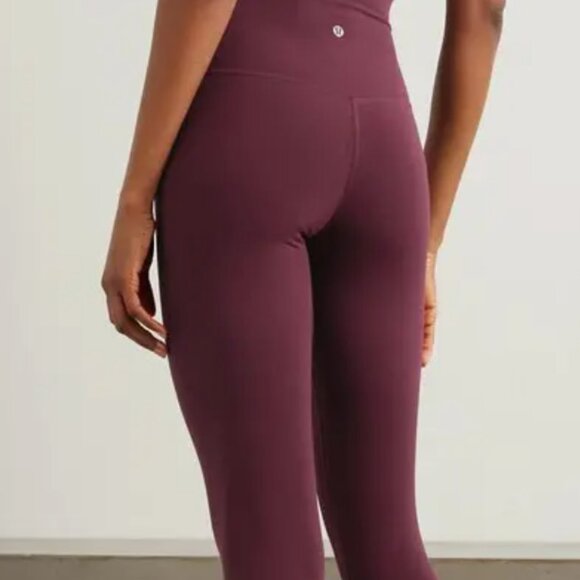 Maroon Lululemon Leggings - Picture 1 of 7
